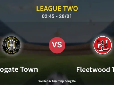Kết Quả: Harrogate Town 1-2 Fleetwood Town – Highlight & Bàn Thắng | League Two