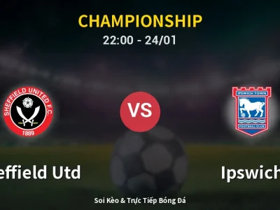 Soi Kèo Sheffield Utd vs Ipswich – 22:00 24/01 | Nhận Định, Dự Đoán Tỷ Số