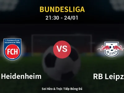 Soi Kèo 1. FC Heidenheim vs RB Leipzig – 21:30 24/01 | Nhận Định, Dự Đoán Tỷ Số