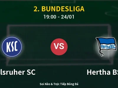 🔴 Trực Tiếp: Karlsruher SC 0-0 Hertha BSC – Link Xem 2. Bundesliga (Full HD)