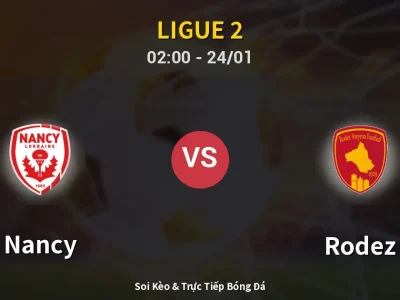 Kết Quả: Nancy 1-3 Rodez – Highlight & Bàn Thắng | Ligue 2