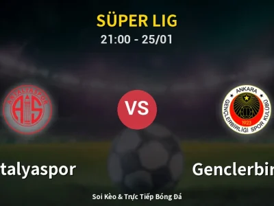 🔴 Trực Tiếp: Antalyaspor 1-1 Genclerbirligi – Link Xem Süper Lig (Full HD)