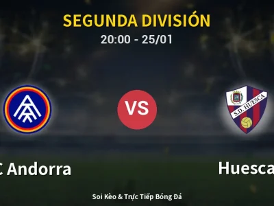 🔴 Trực Tiếp: FC Andorra 1-1 Huesca – Link Xem Segunda División (Full HD)