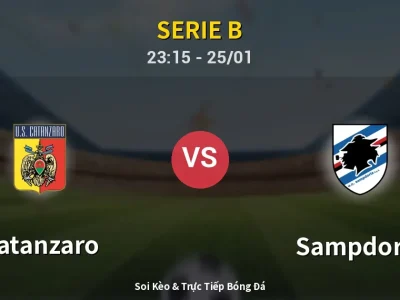 Soi Kèo Catanzaro vs Sampdoria – 23:15 25/01 | Nhận Định, Dự Đoán Tỷ Số