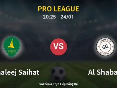 Soi Kèo Al Khaleej Saihat vs Al Shabab – 20:25 24/01 | Nhận Định, Dự Đoán Tỷ Số