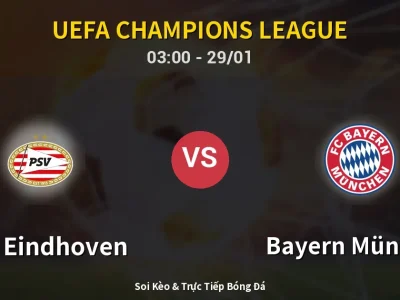 Kết Quả: PSV Eindhoven 1-2 Bayern München – Highlight & Bàn Thắng | UEFA Champions League