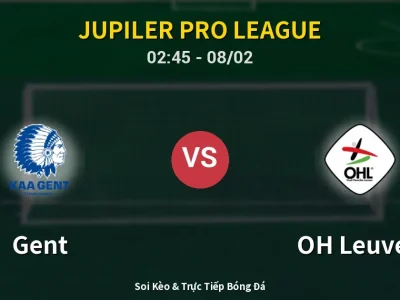 Kết Quả: Gent 1-3 OH Leuven – Highlight & Bàn Thắng | Jupiler Pro League