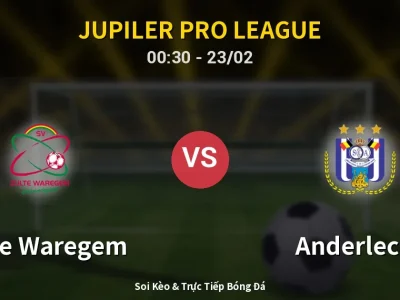 Kết Quả: Zulte Waregem 2-4 Anderlecht – Highlight & Bàn Thắng | Jupiler Pro League