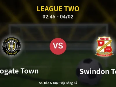 Kết Quả: Harrogate Town 0-1 Swindon Town – Highlight & Bàn Thắng | League Two