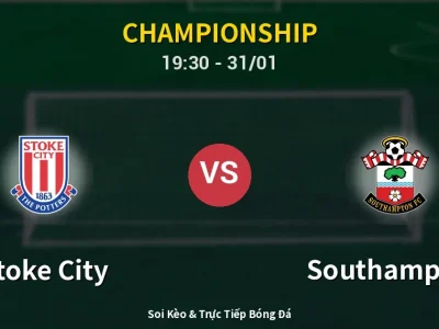 Kết Quả: Stoke City 0-2 Southampton – Highlight & Bàn Thắng | Championship