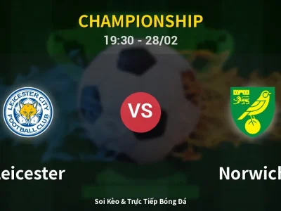 Soi Kèo Leicester vs Norwich – 19:30 28/02 | Nhận Định, Dự Đoán Tỷ Số