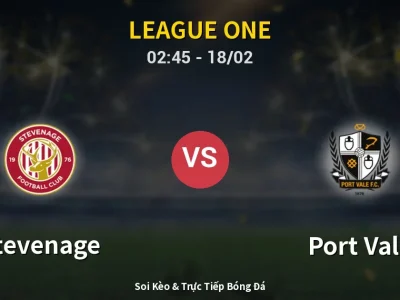 Kết Quả: Stevenage 2-1 Port Vale – Highlight & Bàn Thắng | League One