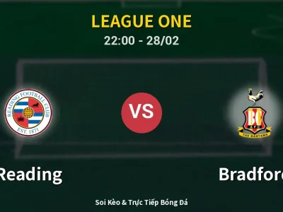 Soi Kèo Reading vs Bradford – 22:00 28/02 | Nhận Định, Dự Đoán Tỷ Số