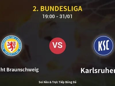 Kết Quả: Eintracht Braunschweig 1-0 Karlsruher SC – Highlight & Bàn Thắng | 2. Bundesliga