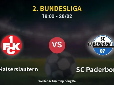 Soi Kèo 1. FC Kaiserslautern vs SC Paderborn 07 – 19:00 28/02 | Nhận Định, Dự Đoán Tỷ Số