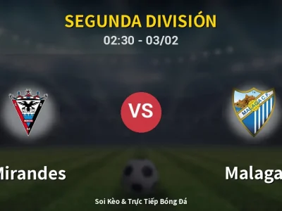 Kết Quả: Mirandes 2-1 Malaga – Highlight & Bàn Thắng | Segunda División