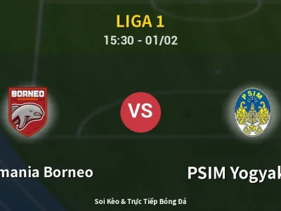 Kết Quả: Pusamania Borneo 2-1 PSIM Yogyakarta – Highlight & Bàn Thắng | Liga 1