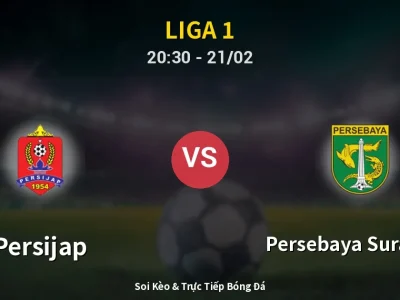 🔴 Trực Tiếp: Persijap 2-0 Persebaya Surabaya – Link Xem Liga 1 (Full HD)