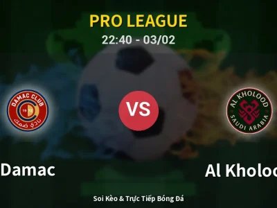 🔴 Trực Tiếp: Damac 0-0 Al Kholood – Link Xem Pro League (Full HD)