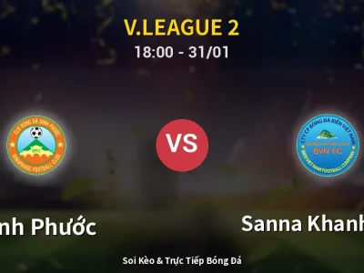 Kết Quả: Bình Phước 3-1 Sanna Khanh Hoa – Highlight & Bàn Thắng | V.League 2