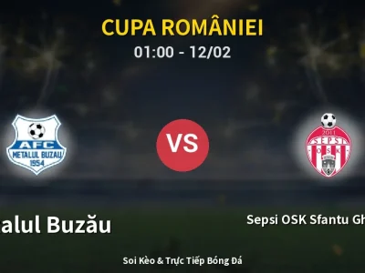 Kết Quả: Metalul Buzău 1-0 Sepsi OSK Sfantu Gheorghe – Highlight & Bàn Thắng | Cupa României