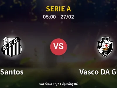 Kết Quả: Santos 2-1 Vasco DA Gama – Highlight & Bàn Thắng | Serie A
