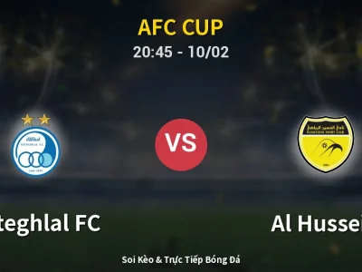 🔴 Trực Tiếp: Esteghlal FC 0-0 Al Hussein – Link Xem AFC Cup (Full HD)