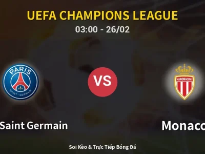 Kết Quả: Paris Saint Germain 2-2 Monaco – Highlight & Bàn Thắng | UEFA Champions League