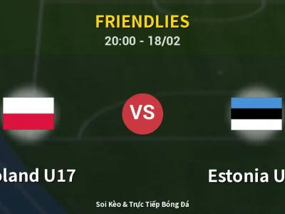 🔴 Trực Tiếp: Poland U17 0-0 Estonia U17 – Link Xem Friendlies (Full HD)
