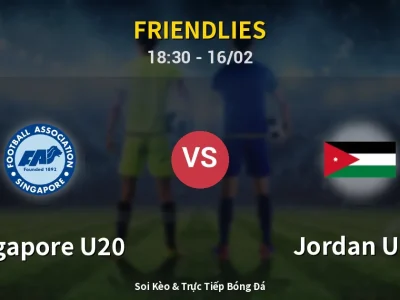 Kết Quả: Singapore U20 1-2 Jordan U20 – Highlight & Bàn Thắng | Friendlies