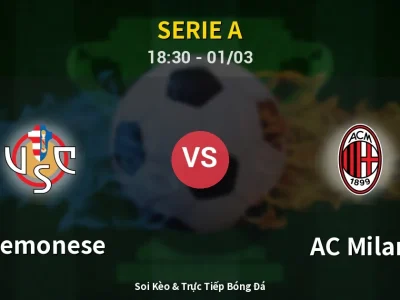 Kết Quả: Cremonese 0-2 AC Milan – Highlight & Bàn Thắng | Serie A