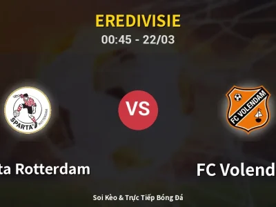 Kết Quả: Sparta Rotterdam 2-0 FC Volendam – Highlight & Bàn Thắng | Eredivisie