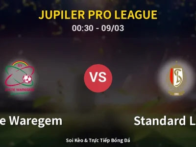 Kết Quả: Zulte Waregem 0-1 Standard Liege – Highlight & Bàn Thắng | Jupiler Pro League