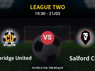 🔴 Trực Tiếp: Cambridge United 1-0 Salford City – Link Xem League Two (Full HD)