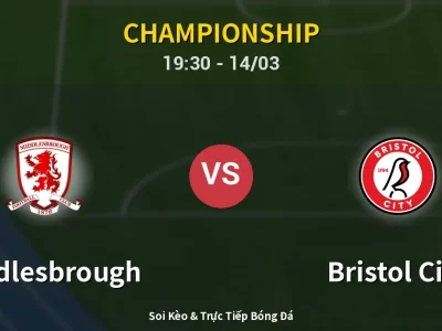 Kết Quả: Middlesbrough 1-1 Bristol City – Highlight & Bàn Thắng | Championship