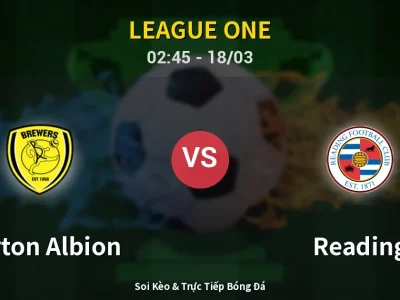 Kết Quả: Burton Albion 1-2 Reading – Highlight & Bàn Thắng | League One
