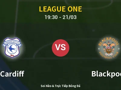 🔴 Trực Tiếp: Cardiff 0-0 Blackpool – Link Xem League One (Full HD)
