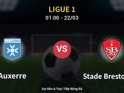 Kết Quả: Auxerre 3-0 Stade Brestois 29 – Highlight & Bàn Thắng | Ligue 1