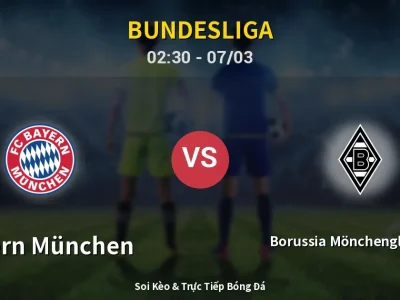 Kết Quả: Bayern München 4-1 Borussia Mönchengladbach – Highlight & Bàn Thắng | Bundesliga