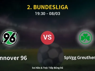 🔴 Trực Tiếp: Hannover 96 1-2 SpVgg Greuther Fürth – Link Xem 2. Bundesliga (Full HD)