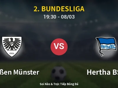 🔴 Trực Tiếp: Preußen Münster 1-1 Hertha BSC – Link Xem 2. Bundesliga (Full HD)