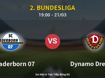 Soi Kèo SC Paderborn 07 vs Dynamo Dresden – 19:00 21/03 | Nhận Định, Dự Đoán Tỷ Số