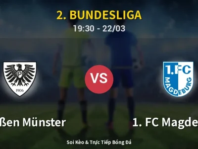 🔴 Trực Tiếp: Preußen Münster 1-2 1. FC Magdeburg – Link Xem 2. Bundesliga (Full HD)