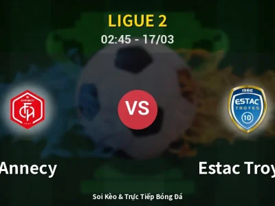 Kết Quả: Annecy 1-2 Estac Troyes – Highlight & Bàn Thắng | Ligue 2