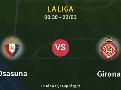 Kết Quả: Osasuna 1-0 Girona – Highlight & Bàn Thắng | La Liga
