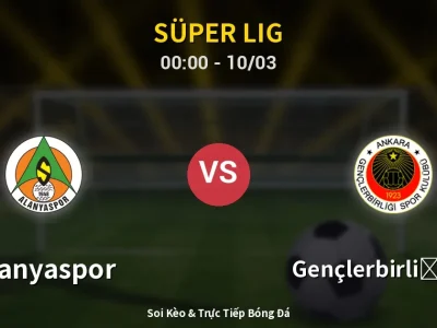 Kết Quả: Alanyaspor 0-0 Gençlerbirliği S.K. – Highlight & Bàn Thắng | Süper Lig