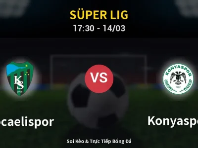 Kết Quả: Kocaelispor 1-2 Konyaspor – Highlight & Bàn Thắng | Süper Lig