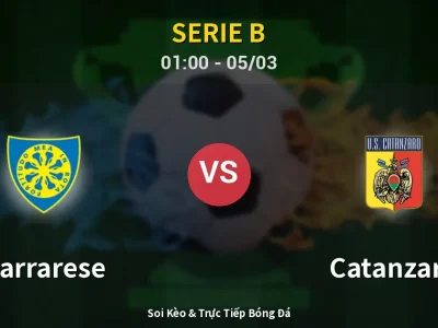 Kết Quả: Carrarese 3-3 Catanzaro – Highlight & Bàn Thắng | Serie B