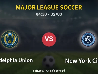 Kết Quả: Philadelphia Union 1-2 New York City FC – Highlight & Bàn Thắng | Major League Soccer