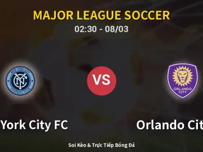 Kết Quả: New York City FC 5-0 Orlando City SC – Highlight & Bàn Thắng | Major League Soccer